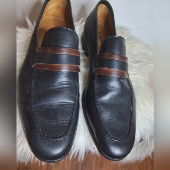 Magnanni Men's Daniel Brown Trim Flex Loafers 9 - Picture 7 of 12